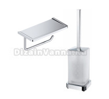 Набор Держатель Wasserkraft K-1325 с полкой для телефона + Ершик K-1037