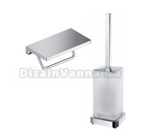 Набор Держатель Wasserkraft K-1425 с полкой для телефона + Ершик K-1037