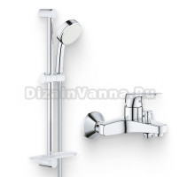 Душевой комплект Смеситель Grohe BauFlow 23601000 + Гарнитур Tempesta Cosmopolitan 26083002