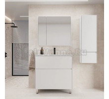 Мебель для ванной комнаты Style Line Лима 80 см напольная LINE 80 2 ящика PLUS Белый Матовый ЭМАЛЬ