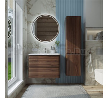 Мебель для ванной комнаты Itana Roberto 80 подвесная, орех пекан шоколад