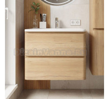 Тумба с раковиной Itana Roberto 70 подвесная, дуб мавелла голд