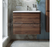 Тумба с раковиной Itana Roberto 70 подвесная, орех пекан шоколад
