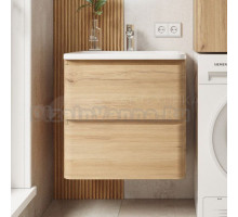 Тумба с раковиной Itana Roberto 60 подвесная, дуб мавелла голд