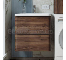 Тумба с раковиной Itana Roberto 60 подвесная, орех пекан шоколад