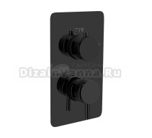 Встраиваемый смеситель для душа и ванны Boheme Cell 135-2-SGM С ВНУТРЕННЕЙ ЧАСТЬЮ, shine gun metal