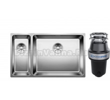 Комплект Мойка Blanco Andano 500/180-U, R + Измельчитель KUCHENSTERN Muhle