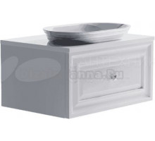 Тумба с раковиной Астра-Форм Шарм 80 подвесная, 1 ящик, белая