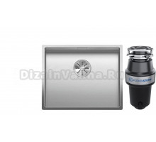 Комплект Мойка Blanco Claron 500-U, матовая + Измельчитель KUCHENSTERN Muhle
