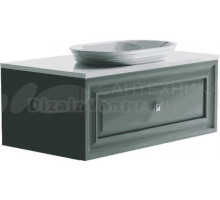 Тумба с раковиной Астра-Форм Шарм 90 подвесная, 1 ящик, зеленая