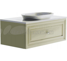 Тумба с раковиной Астра-Форм Шарм 100 подвесная, 1 ящик, бежевая