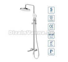 Душевая стойка BelBagno Albano ALBANO-VSCM-CRM хром