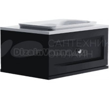 Тумба с раковиной Астра-Форм Классик 70 подвесная, 1 ящик, черная