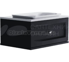Тумба с раковиной Астра-Форм Классик 80 подвесная, 1 ящик, черная