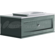 Тумба с раковиной Астра-Форм Классик 90 подвесная, 1 ящик, зеленая