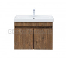 Тумба под раковину без столешницы Aquanet Оптима 70 подвесная, дуб рустикальный