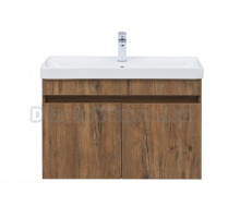 Тумба под раковину без столешницы Aquanet Оптима 80 подвесная, дуб рустикальный