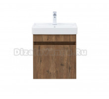 Тумба с раковиной Aquanet Оптима 50 подвесная, дуб рустикальный