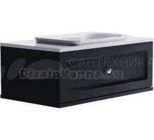 Тумба с раковиной Астра-Форм Классик 100 подвесная, 1 ящик, черная