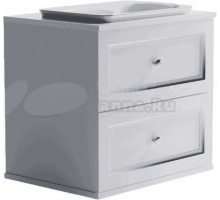 Тумба с раковиной Астра-Форм Классик 70 подвесная, 2 ящика, белая