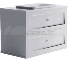 Тумба с раковиной Астра-Форм Классик 90 подвесная, 2 ящика, белая
