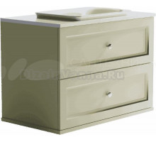 Тумба с раковиной Астра-Форм Классик 100 подвесная, 2 ящика, бежевая