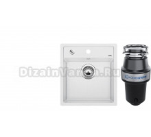 Комплект Мойка Blanco Dalago 45, белая + Измельчитель KUCHENSTERN Muhle