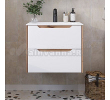 Тумба с раковиной Itana Nill 60 подвесная, белый глянец