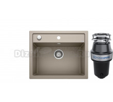 Комплект Мойка Blanco Dalago 6 серый беж + Измельчитель KUCHENSTERN Muhle 351MU35