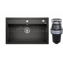 Комплект Мойка Blanco Dalago 8, черная + Измельчитель KUCHENSTERN Muhle