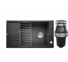 Комплект Мойка Blanco Elon XL 8, антрацит + Измельчитель KUCHENSTERN Muhle