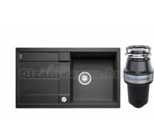 Комплект Мойка Blanco Metra 5S 513044 антрацит + Измельчитель KUCHENSTERN Muhle 351MU35