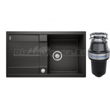 Комплект Мойка Blanco Metra 5S 525918, черная + Измельчитель KUCHENSTERN Muhle