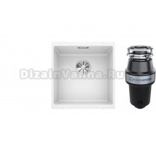 Комплект Мойка Blanco Subline 400-U, белая + Измельчитель KUCHENSTERN Muhle