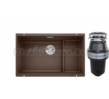 Комплект Мойка Blanco Subline 700-U Level, кофе + Измельчитель KUCHENSTERN Muhle