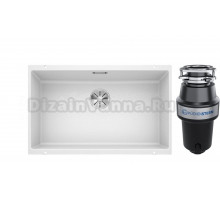 Комплект Мойка Blanco Subline 700-U, белая + Измельчитель KUCHENSTERN Muhle