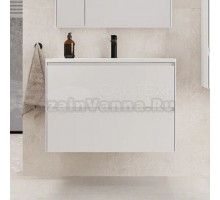 Тумба с раковиной Style Line Лима 100 см подвесная LINE 100 2 ящика PLUS Белый Матовый ЭМАЛЬ