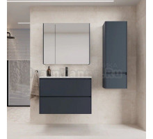 Мебель для ванной комнаты Style Line Лима 80 см подвесная LINE 80 2 ящика PLUS Графит ЭМАЛЬ