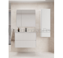 Мебель для ванной комнаты Style Line Лима 80 см подвесная LINE 80 2 ящика PLUS Белый Матовый ЭМАЛЬ