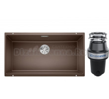 Комплект Мойка Blanco Subline 800-U, кофе + Измельчитель KUCHENSTERN Muhle