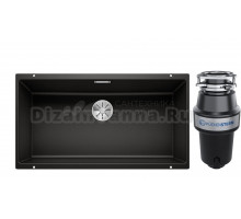 Комплект Мойка Blanco Subline 800-U, черная + Измельчитель KUCHENSTERN Muhle