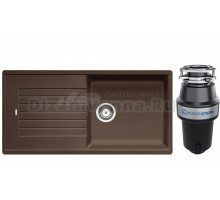 Комплект Мойка Blanco Zia XL 6S 517577, кофе + Измельчитель KUCHENSTERN Muhle