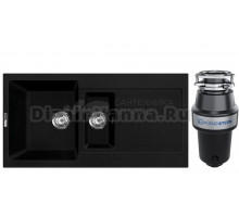 Комплект Мойка Lava D5.LAV + Измельчитель KUCHENSTERN Muhle