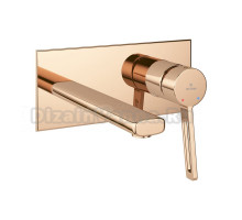 Смеситель для раковины Wellsee ONCE! and forever 182414000 С ВНУТРЕННЕЙ ЧАСТЬЮ, розовое золото