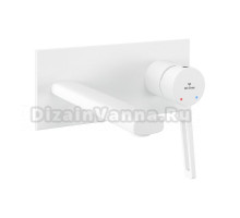 Смеситель для раковины Wellsee ONCE! and forever 182415000 С ВНУТРЕННЕЙ ЧАСТЬЮ, матовый белый