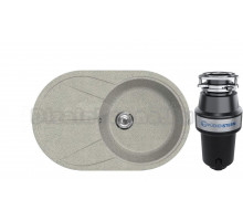 Комплект Мойка Lava E3.SCA, scandic + Измельчитель KUCHENSTERN Muhle