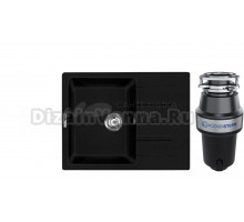 Комплект Мойка Lava L1.LAV + Измельчитель KUCHENSTERN Muhle