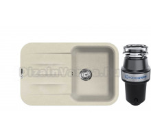 Комплект Мойка Lava L11.CRE, crema + Измельчитель KUCHENSTERN Muhle