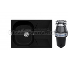 Комплект Мойка Lava L2.LAV + Измельчитель KUCHENSTERN Muhle