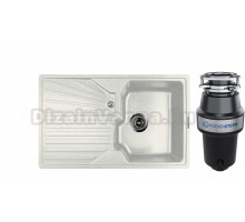 Комплект Мойка Lava L5.LAT, latte + Измельчитель KUCHENSTERN Muhle